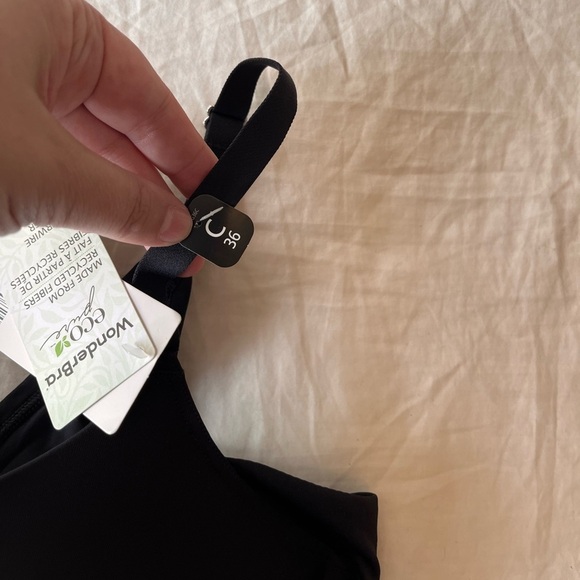 NWT WonderBra Eco Pure Black Underwire Bra 36C - Picture 4 of 12